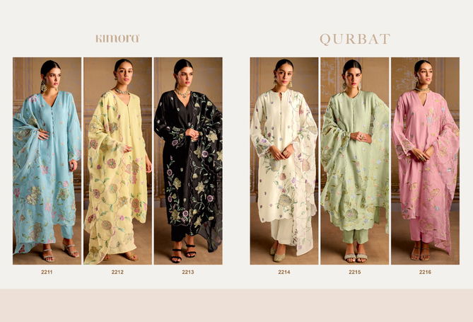 Qurbat By Kimora Heer Bamber Silk Printed Designer Salwar Suits Wholesale Shop In Surat
